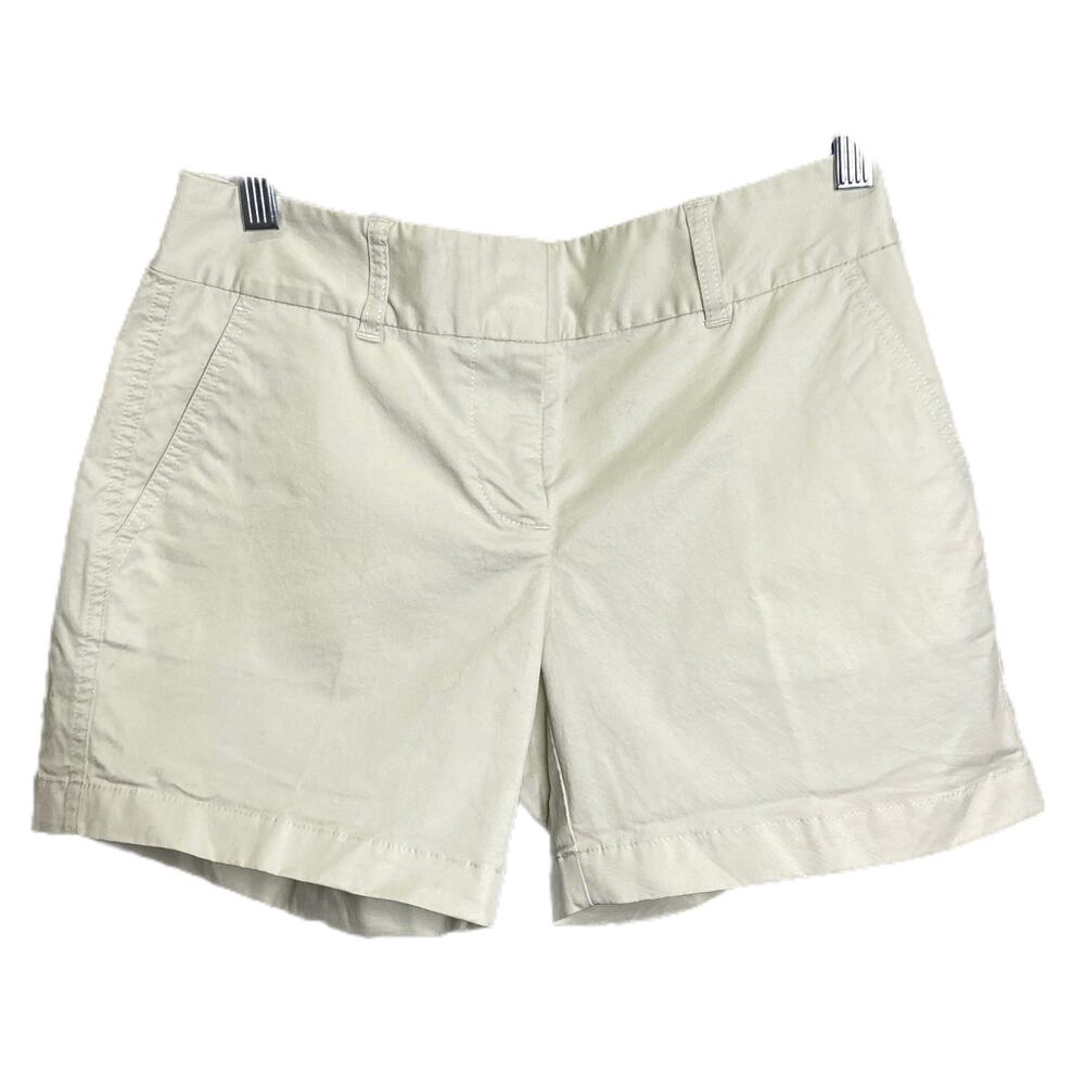 Vineyard Vines Women's Dayboat Chino Classic Shorts Off White Cotton Size 0 NWT